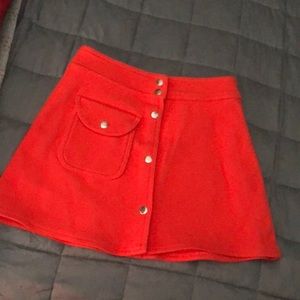 UNIF Orange Mini Skirt - FINAL PRICE DROP